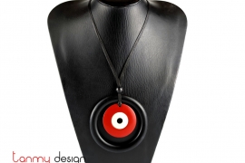 Necklace designed with round pendants